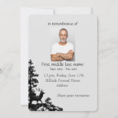 Service commémoratif Invitation Masculine Stag Dee (Dos)