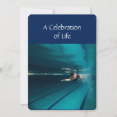 Service commémoratif Invitation nage (Dos)