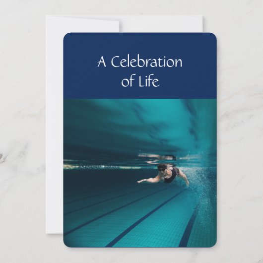 Service commémoratif Invitation nage (Dos)