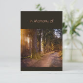 Service commémoratif Invitation Nature Path Trail  (Debout devant)