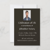 Service commémoratif Invitation Nature Path Trail  (Dos)