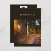 Service commémoratif Invitation Nature Path Trail  (Devant / Derrière)