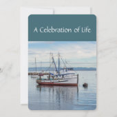 Service commémoratif Invitation Pêcheur commercial (Dos)