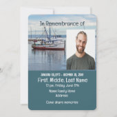 Service commémoratif Invitation Pêcheur commercial (Devant)