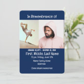 Service commémoratif Invitation Skateboard, Skate  (Debout devant)