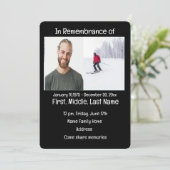 Service commémoratif Invitation Ski de fond (Debout devant)