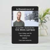 Service commémoratif Invitation Ski de fond (Debout devant)