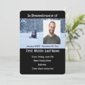Service commémoratif Invitation Snow Mobile Sports (Debout devant)