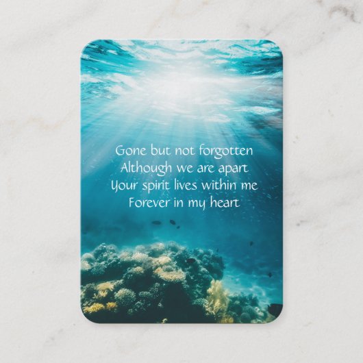 Service commémoratif Invitation sous-marin plongée (Devant)