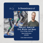 Service commémoratif Invitation Wakeboard Sports n (Devant / Derrière)