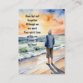 Service commémoratif Invitation Watercolor Beach P (Dos)