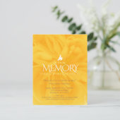 Service commémoratif invitations funéraires à rose (Debout devant)