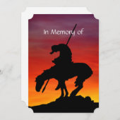 Service commémoratif Invitations Premières nations (Devant / Derrière)