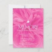 Service commémoratif rose rose roses invitations f (Devant)