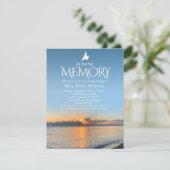 Service commémoratif sunrise beach invitations fun (Debout devant)