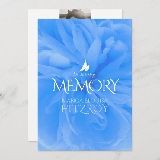 Service commémoratif violet rose programme funérai (Devant / Derrière)