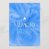 Service commémoratif violet rose programme funérai (Devant)