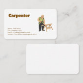 service de charpentier carte de visite modifiable (Devant / Derrière)