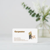 service de charpentier carte de visite modifiable (Debout devant)