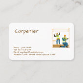 service de charpentier carte de visite modifiable (Devant)