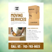 Service de déménagement Autocollant de fenêtre per (Feuille 3)