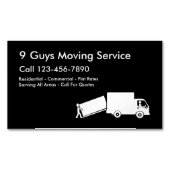 Service de déménagement Magnets d'affaires moderne (devant)