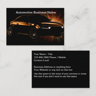 Service de détail Coolest Automotive Cartes d'affa