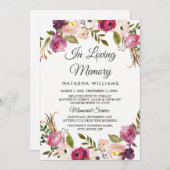 Service de Faire-part botanique Floral (Devant / Derrière)