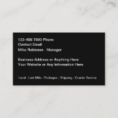 Service de livraison rapide Cartes de visite de me (Dos)