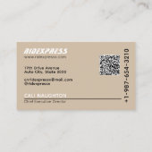 Service de location de voiture noire Carte de visi (Dos)