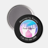 Service de massage Clients Magnets d'entreprise (Recto/Verso)