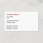 Service de messagerie Deux Cartes de visite (Dos)