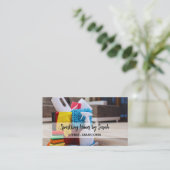 service de nettoyage à domicile cartes de visite n (Debout devant)