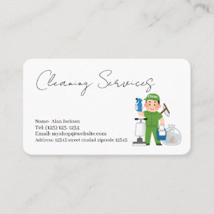 service de nettoyage carte de visite