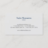 Service de nettoyage, Carte de visite ménager II (Dos)