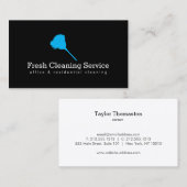 Service de nettoyage, Carte de visite ménager III (Devant / Derrière)