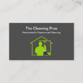 Service de nettoyage commercial moderne Cartes de (Devant)