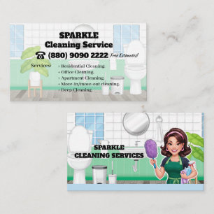 Service de nettoyage de la maison Carte de visite 