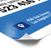 Service de nettoyage de la piscine Affiche lustrée (Coin)