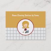 Service de nettoyage de maisons rétro Cartes de vi (Devant)