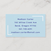 Service de nettoyage des cartes de visite Maison b (Dos)