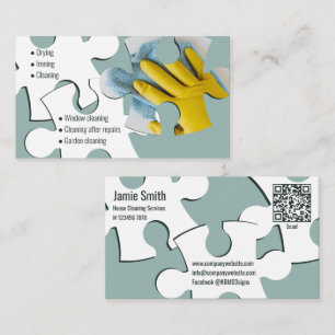 Service de nettoyage des maisons de puzzle Carte d