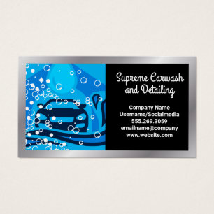 Service de nettoyage du logo de lavage de voiture 