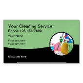 Service de nettoyage local Magnet Carte de visite  (devant)