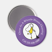 Service de nettoyage Magnets professionnels person (Recto/Verso)