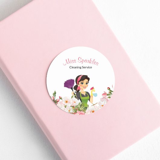 Service De Nettoyage Maid Sticker Entreprise