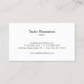 Service de nettoyage moderne, Carte de visite ména (Dos)