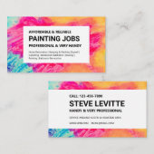 Service de peinture / carte de visite de travail (Devant / Derrière)