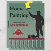 Service de peinture Handyman Small Business Flyer (Devant / Derrière)