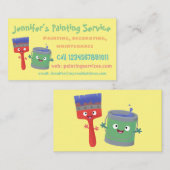 Service de peinture joyeux carte de visite de dess (Devant / Derrière)
